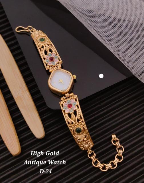 High gold antique watch D 24 Artificial jwellery manufacturers in India